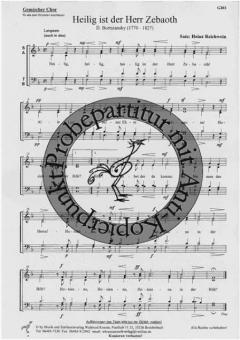 Heilig ist der Herr Zebaoth 