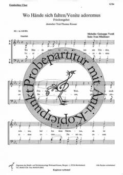 Wo Hände sich falten/Venite, adoremus 