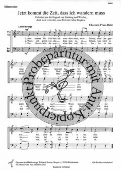 Jetzt kommt die Zeit, dass ich wandern muss 