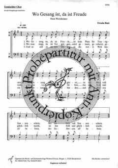 Wo Gesang ist, da ist Freude 