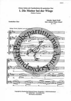 Kleiner Zyklus: Claudiuslieder 