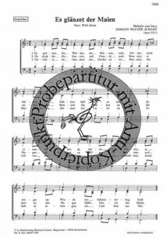 Es glänzet der Maien 
