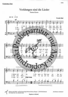 Verklungen sind die Lieder 