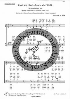 Gott sei Dank durch alle Welt 