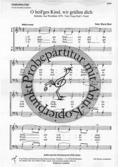 O heil'ges Kind, wir grüssen dich 