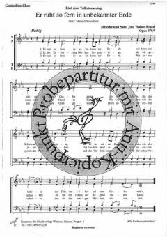 Es ruht so fern in unbekannter Erde 