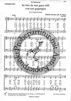 So bist du nun ganz still von uns gegangen 