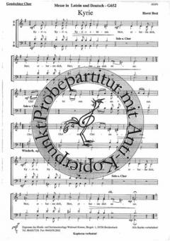 Messe in latein und deutsch 