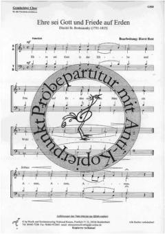 Ehre sei Gott und Friede auf Erden 