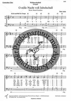O stille Nacht voll Jubelschall 