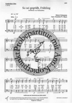 So sei gegrüsst, Frühling 
