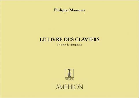 Livre Des Claviers Vibraphone 