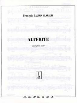 Clavaud Alterite Flute Seule 