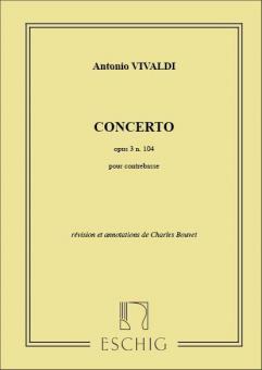Concerto op. 3 Nr. 10 4 VL Contrebasse 