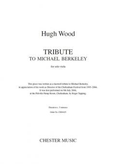 Tribute To Michael Berkeley 