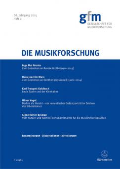 Die Musikforschung, Heft 2/2015 