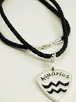 Rockys Plektrum + Kette Sternzeichen Wassermann 