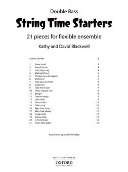 String Time Starters - Bass Book 