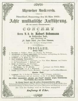Programmzettel von 1851 