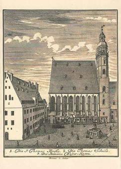 Thomaskirche und Thomasschule in Leipzig 