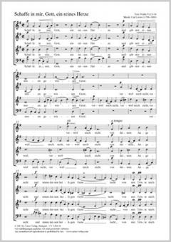 Schaffe in mir, Gott, ein reines Herze Standard