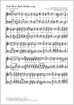 Dein Wort, Herr, bleibet ewig Standard
