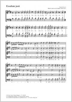 Exsultate justi Standard