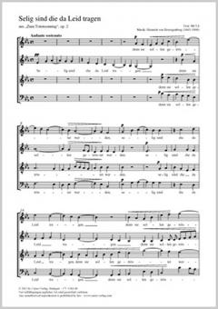 Selig sind, die da Leid tragen Standard