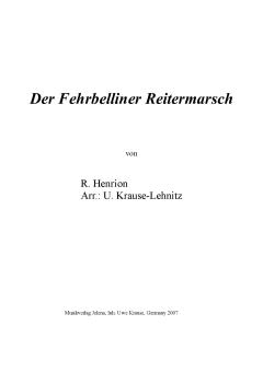 Fehrbelliner Reitermarsch Standard