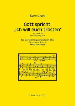 Gott spricht: 'Ich will euch trösten' - Jahreslosung 2016 