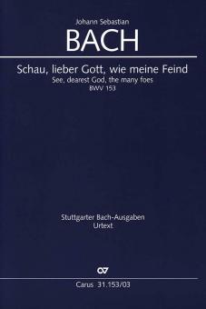 Schau, lieber Gott, wie meine Feind BWV 153 Standard