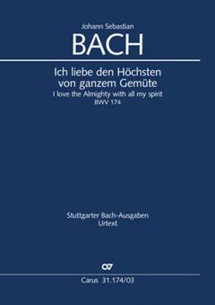 Ich liebe den Höchsten von ganzem Gemüte BWV 174 Standard