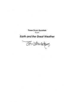 Three Drum Quartets From Earth And The Great Weather 
