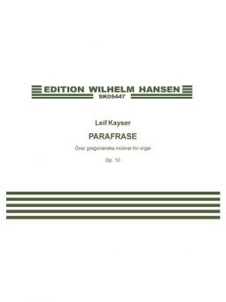 Parafrase Op. 10 