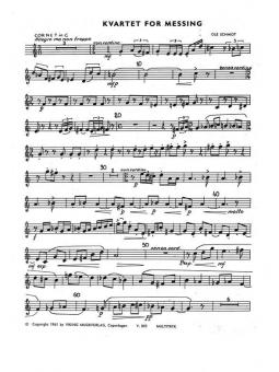 Quartet For Brass Op.15 