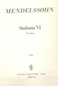 Sinfonia 6 Es-dur 
