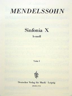 Sinfonia 10 h-moll 