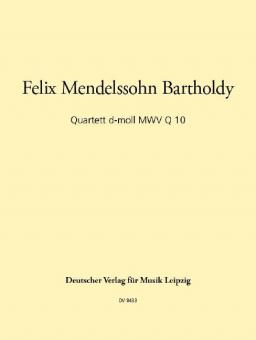 Quartett d-moll Partitur und Solo 