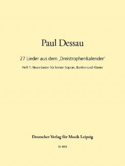 27 Lieder aus dem Dreistrophenkalender Heft 1 