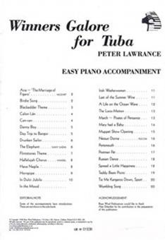 Winners Galore - Piano Accompaniment for Tuba/Eb Bass 
