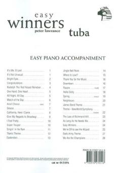 Easy Winners - Piano Accompaniment for Tuba/Eb Bass 