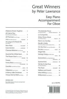 Great Winners - Piano Accompaniment for Oboe 