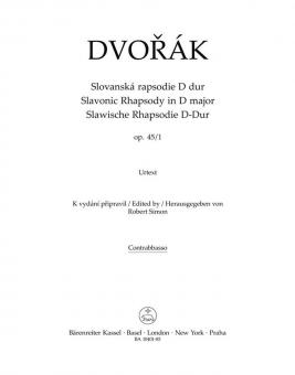 Slawische Rhapsodie D-Dur op. 45/1 