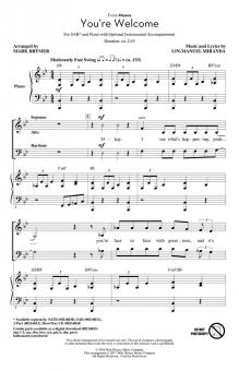 You're Welcome Standard