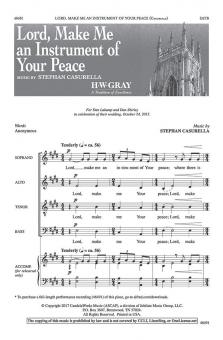 Lord, Make Me an Instrument Of Your Peace 