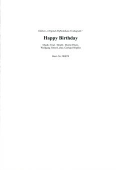 Happy Birthday Standard