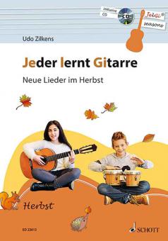 Jeder lernt Gitarre - Neue Lieder im Herbst 