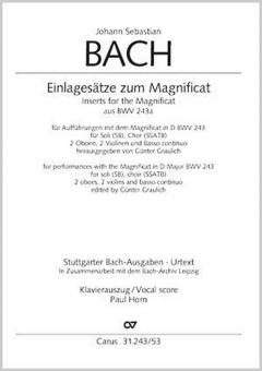 Einlagesätze zum Magnificat aus BWV 243a Download