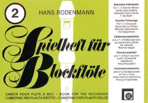 Spielheft für Blockflöte 2 