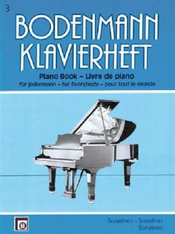 Bodenmann, Klavierheft 3 